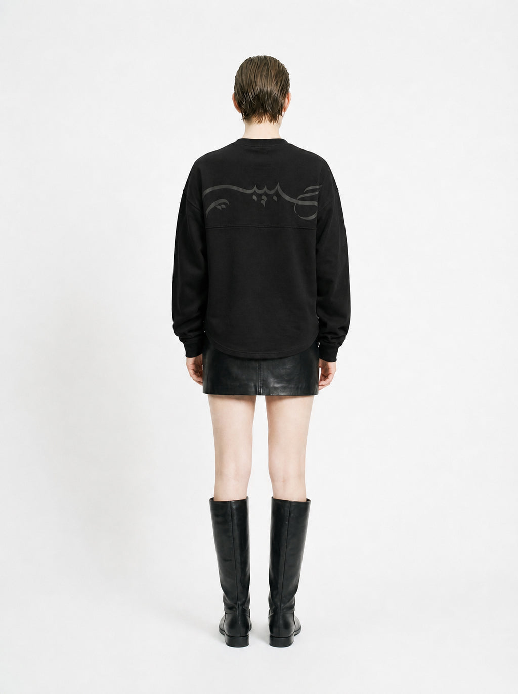 Habibi Long Sleeve Jersey in Black