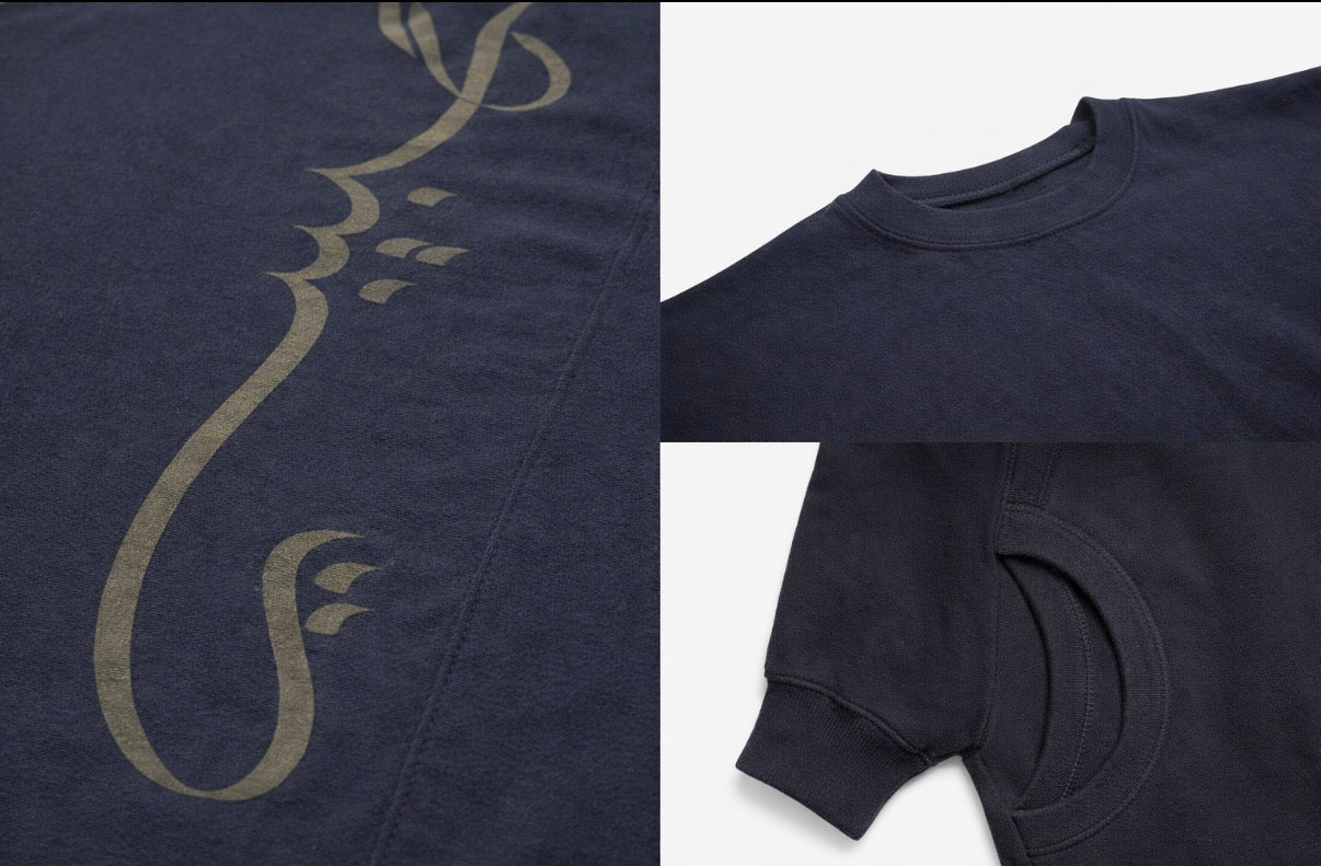 Habibi Long Sleeve Jersey in Navy