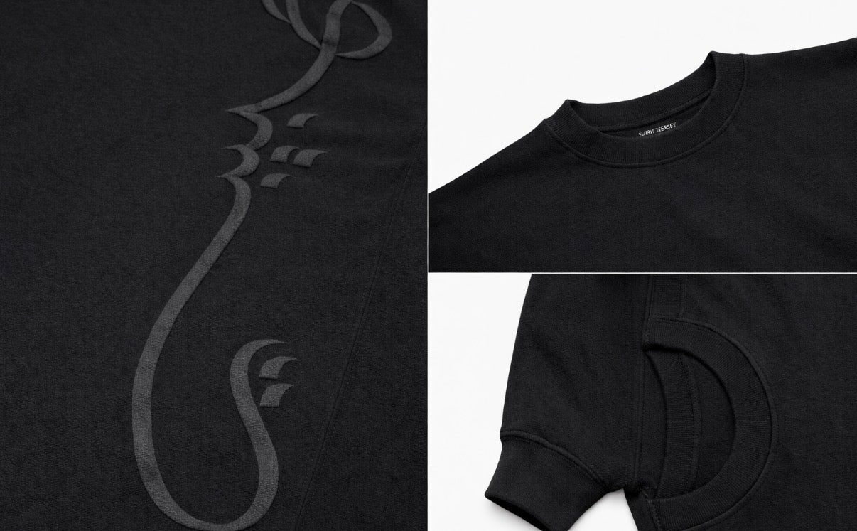 Habibi Long Sleeve Jersey in Black