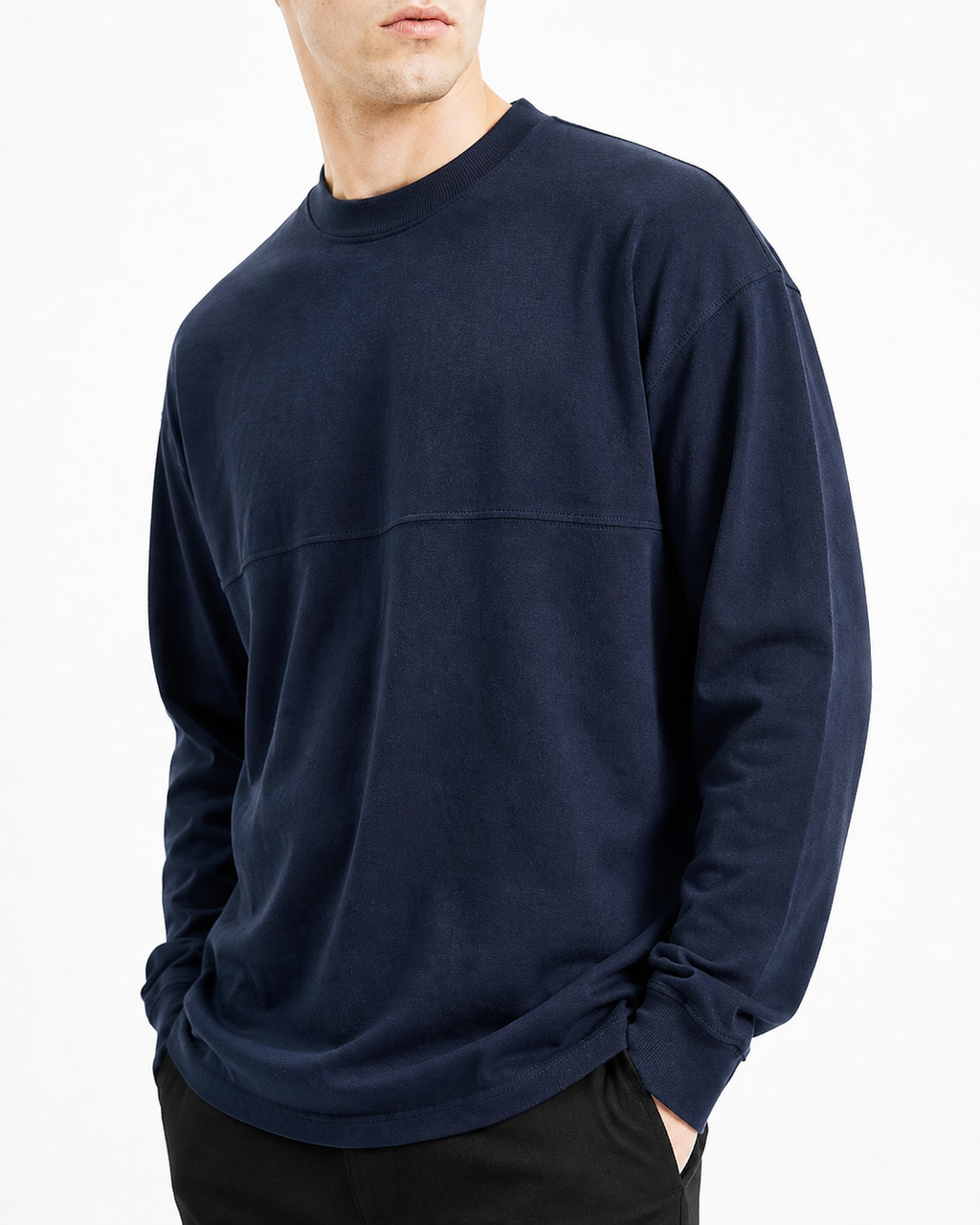Habibi Long Sleeve Jersey in Navy